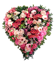 Funeral Heart Arrangement Sweetheart