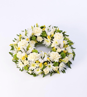 Classic Wreath - Yellow and Cream