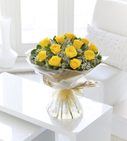 Yellow Rose Hand-Tied