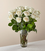 Long Stem White Rose Bouquet