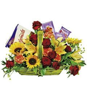 Arrangement in Basket