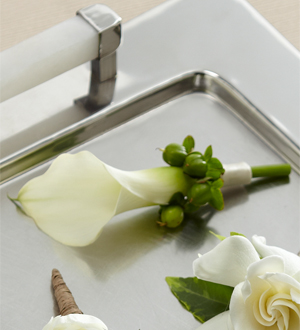 The FTD� White Calla Boutonniere