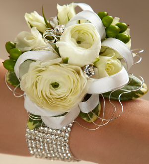 The FTD� White Wedding Corsage