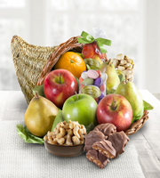 Fall Harvest Fruit, Nuts and Sweets Cornucopia