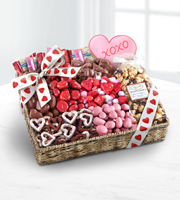 Sweet Them Off Their Feet Valentine's Gourmet Basket - BEST