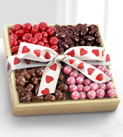 Sweets for My Sweetheart Valentine Chocolate Covered Fruit & Nut Tray