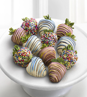 Shari's Berries� Limited Edition Chocolate Dipped Sweet Celebrations Strawberries-12-piece