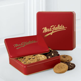 Mrs. Fields� Classic Tin with One Dozen Assorted Cookies